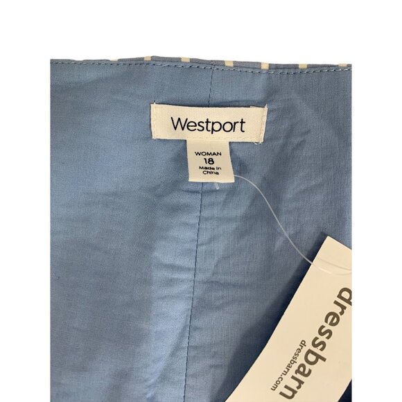 Westport Women's Lace Cuff Stripped Dress - Picture 3 of 6